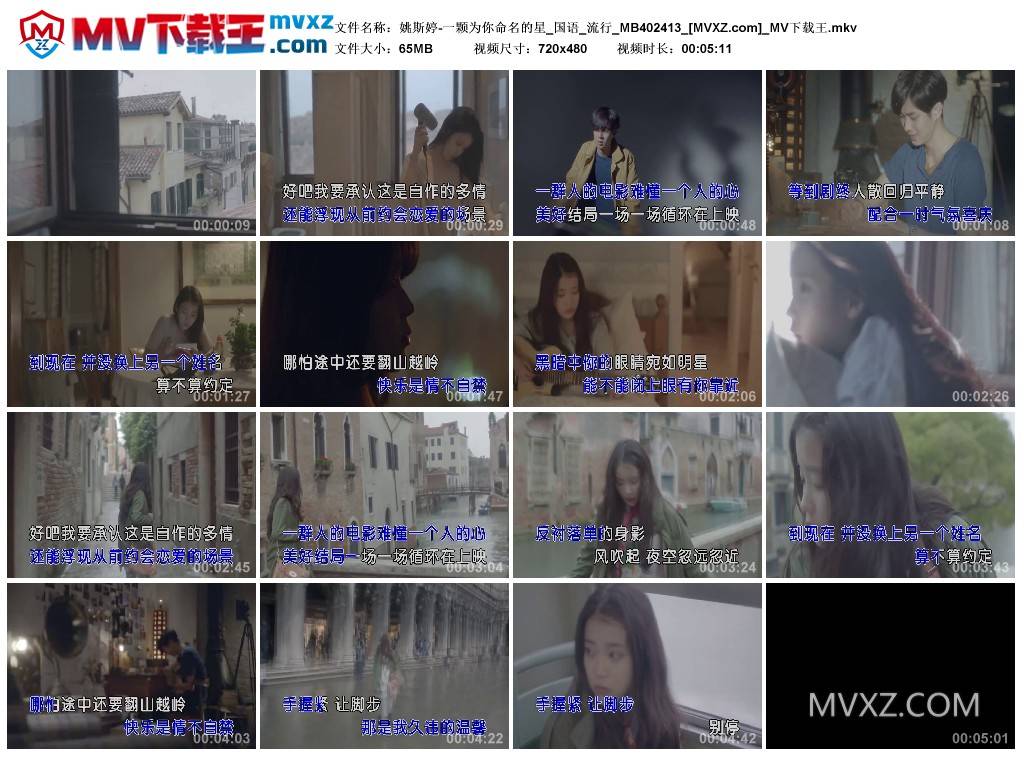 姚斯婷-一颗为你命名的星_国语_流行_MB402413